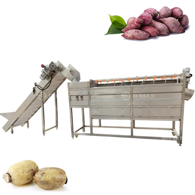 High Speed Vegetable Processing Line with 3.75kw Power and Bubble Cleaning Technology