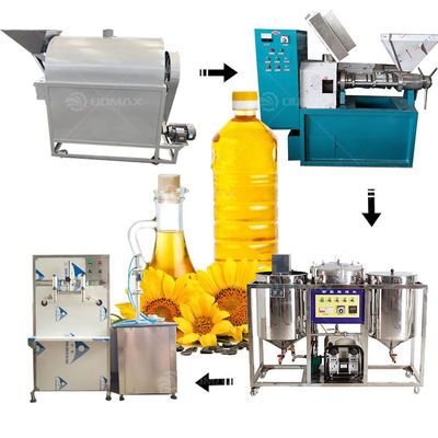 Voltage 380V Seed Roaster Oil Extraction Machine Filter Refining Machine Complete Production Line Oil Press Machine Plant
