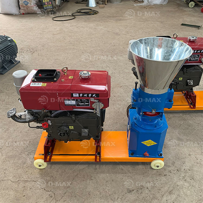 Animal Feed Pellet Making Machine with Adjustable Pellet Size and Flat Die Pressing