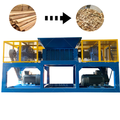 Double Shaft Steel Waste Textile Shredding Machine for Crushing and Recycling Metals