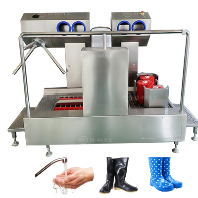 Hygiene Station Cleaning Equipment Automatic Boots Wash Stand with 6 Person/Min Speed