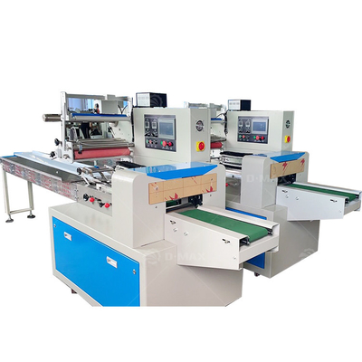3800x670x1450mm Horizontal Popsicle Pillow Packaging Grain Bar Flow Wrapping Machine