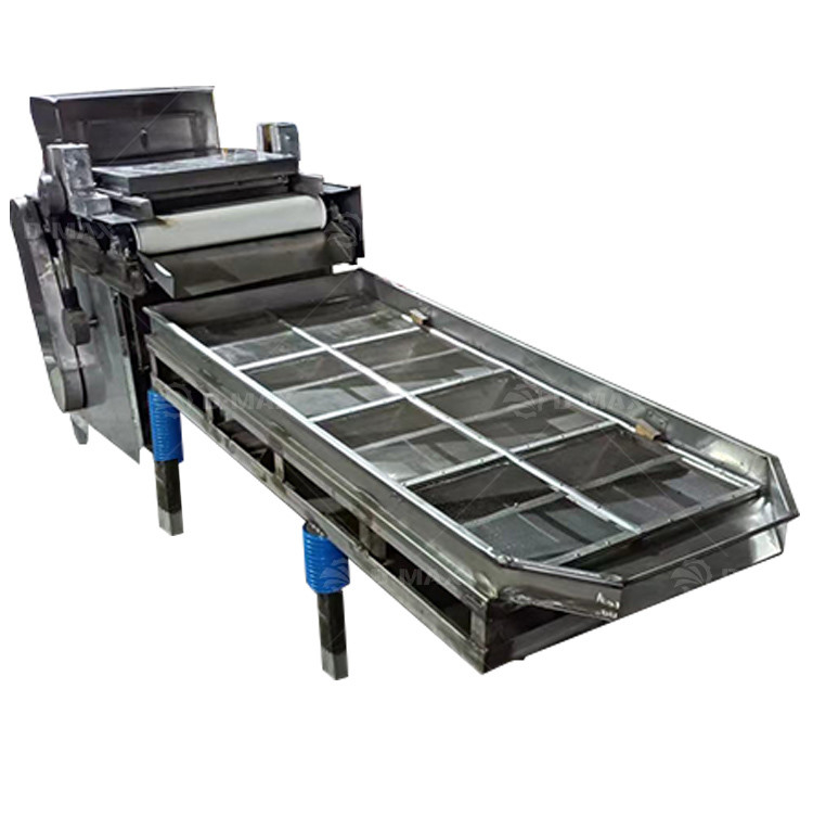 Chopped Nuts Almond Peanut Crusher Shell Palm Kernel Cracker And Separate Crush Cut Machine