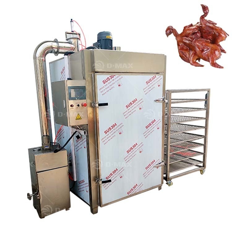 Steam Heating 30kg/batch Smoke Oven for Smoking Fish Meat Sausage Chicken and Turkey