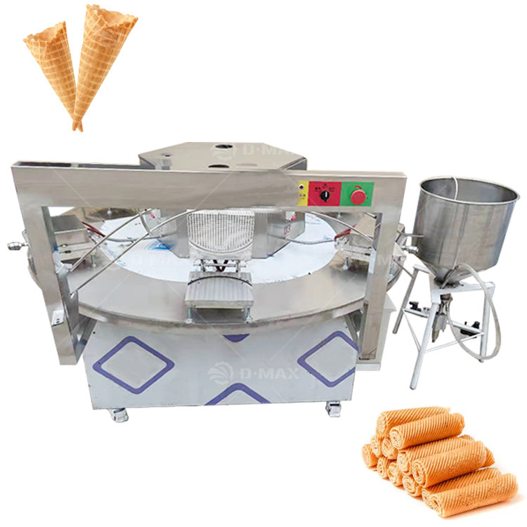 300pcs/h Capacity Electric/Gas Crispy Biscuit Roll Maker for Delicious Wafer Biscuits